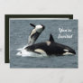 Alaska Killer Whale Photo Birthday Invitation