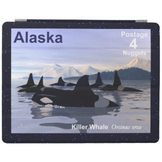 Alaska Killer Whales Stamp iPad Smart Cover