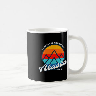 Alaska Land Of The Midnight Sun Vacation Logo Coffee Mug