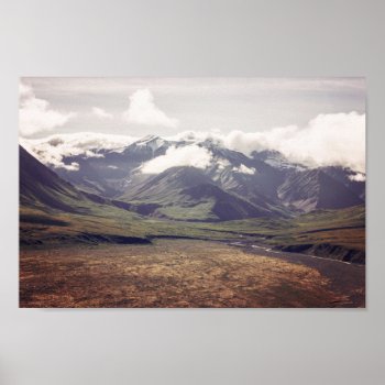 Alaska Landscape - Dark | Poster by GaeaPhoto at Zazzle