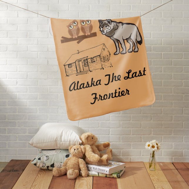 Alaska Last Frontier Baby Blanket (In Situ)