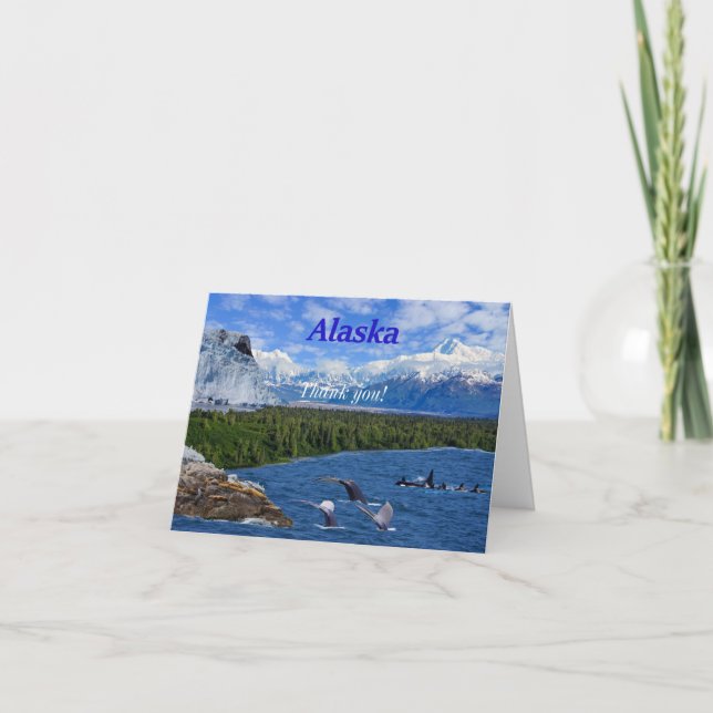 Alaska Letterpress Thank You Card (Front)