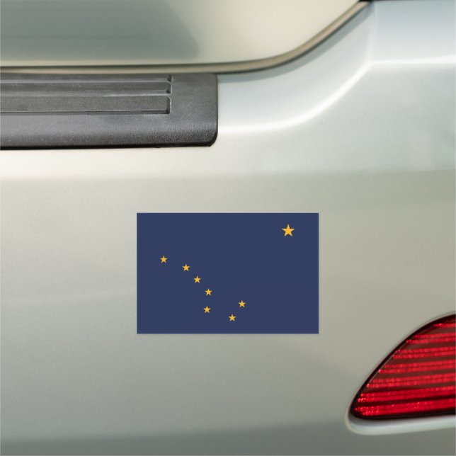 Alaska License Plate Car Magnet (In Situ)