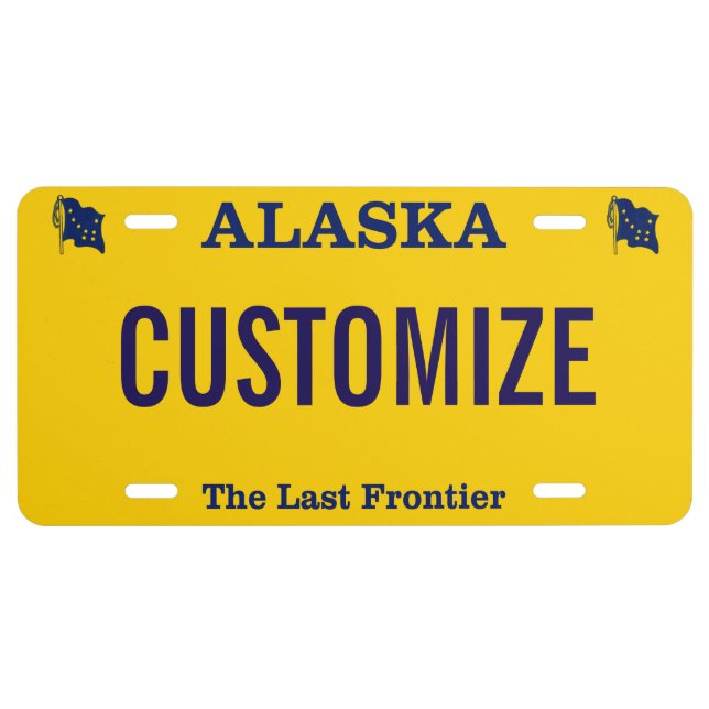Alaska License Plate Custom (Front)