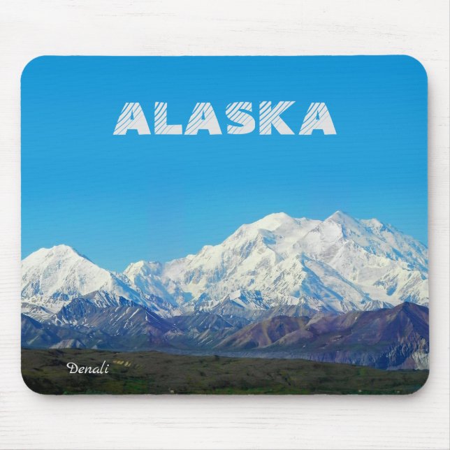Alaska Magnet Souvenir Gift Denali Mountain Mouse Pad (Front)