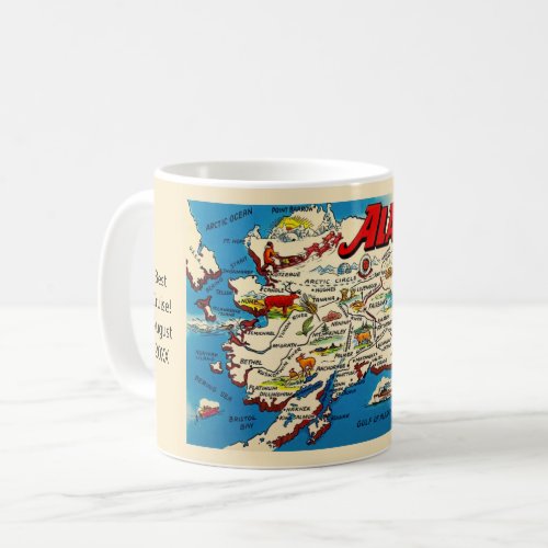 Alaska Map Custom Mug