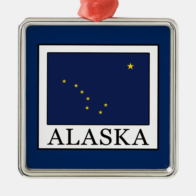 Alaska Metal Ornament (Front)