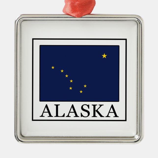 Alaska Metal Ornament (Front)