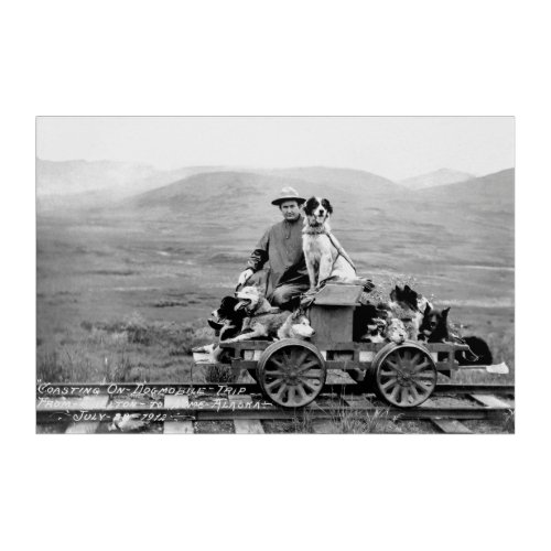 Alaska Mining Engineer and PUP Mobile 1912 Acrylic Print