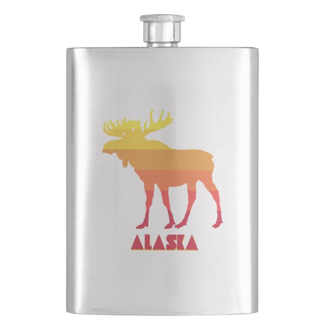 Alaska Moose Flask (Front)