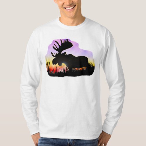 Alaska Moose Sillouette T_Shirt