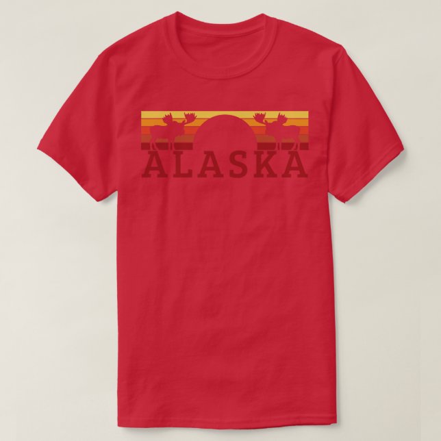 Alaska Moose Vintage T-Shirt (Design Front)