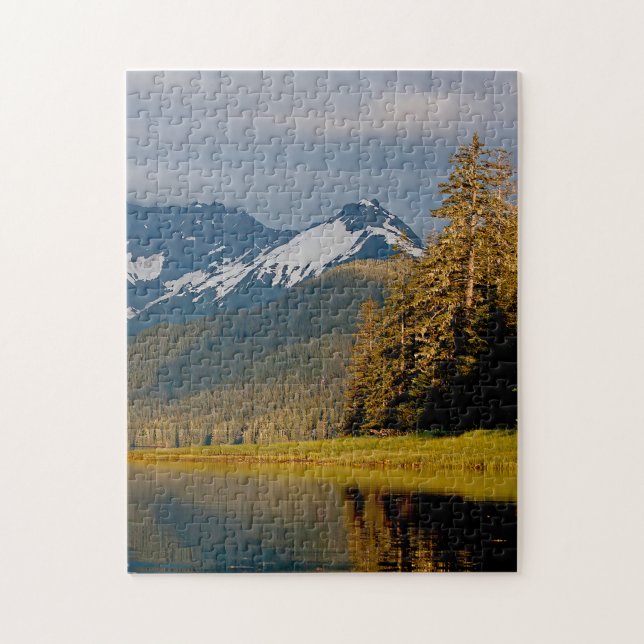 ALASKA MOUNTAIN LAKE JIGSAW PUZZLE (Vertical)