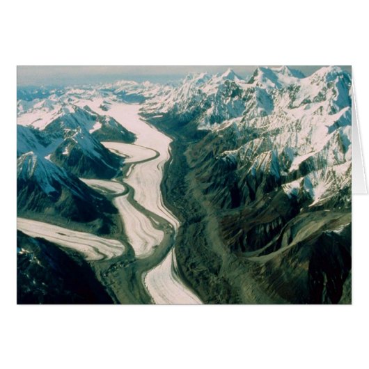 Alaska Mountain Range-Aerial View Cards (Front Horizontal)