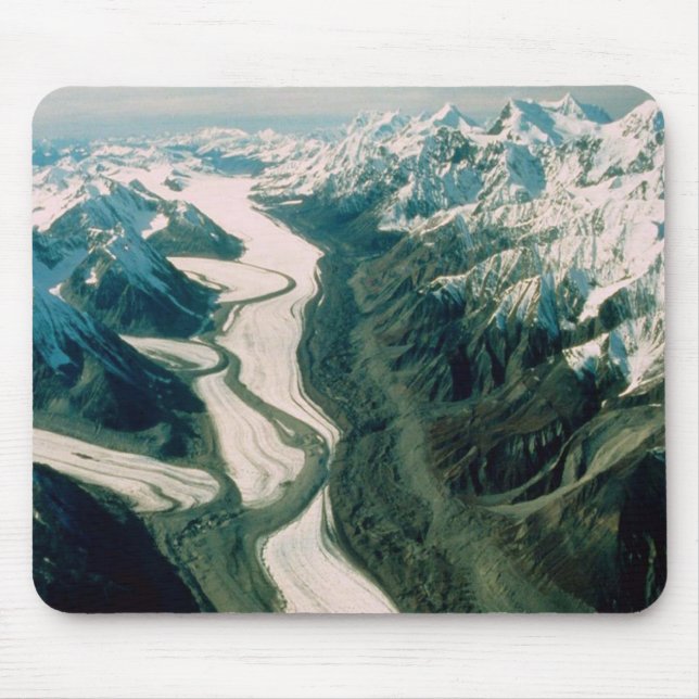 Alaska Mountain Range-Aerial View Mouse Pad (Front)