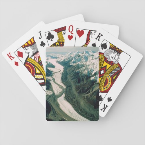 Alaska Mountain Range_Aerial View Poker Cards