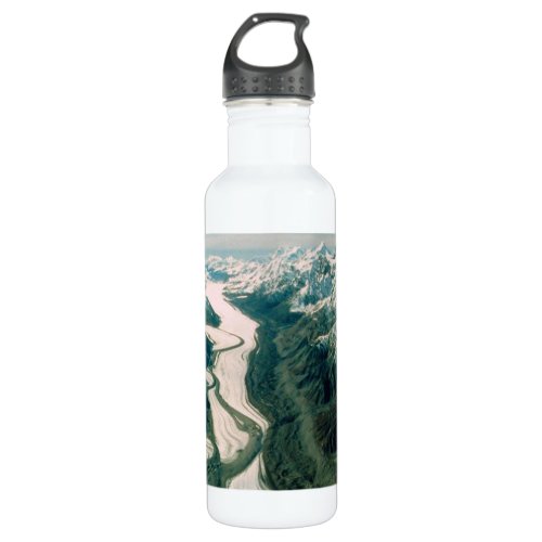 Alaska Mountain Range_Aerial View Stainless Steel Water Bottle