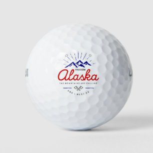 Alaska Mountains are Calling I Must Go Light-Color Golf Balls
