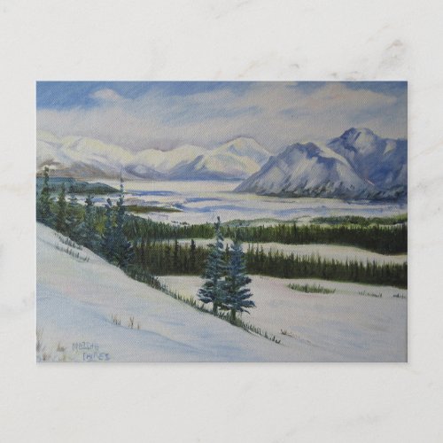 Alaska Mountains Postcard