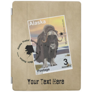 Alaska Muskox Postage Stamp Souvenir iPad Smart Cover