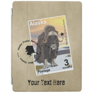 Alaska Muskox Postage Stamp Souvenir iPad Smart Cover