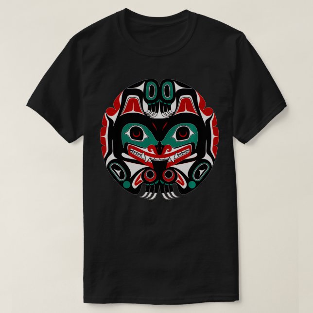 Alaska Native American Art Tlingit Eagle Tribal Be T-Shirt (Design Front)