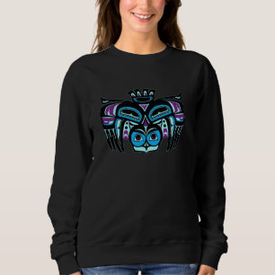 Alaska Native American Style Tlingit Haida Indian  Sweatshirt