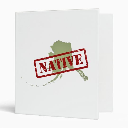 Alaska Native with Alaska Map Binder