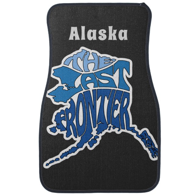 Alaska Nickname Word Art Car Floor Mat (Front)