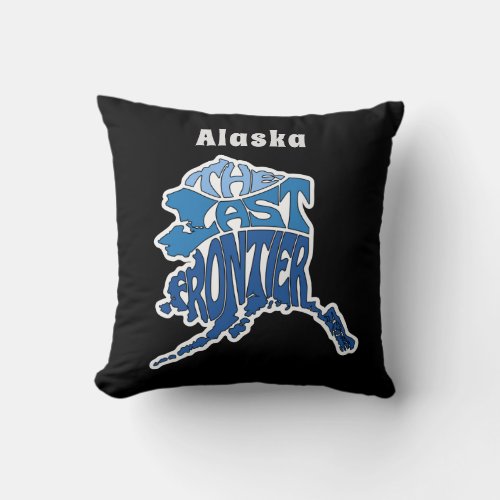 Alaska Nickname Word Art Throw Pillow