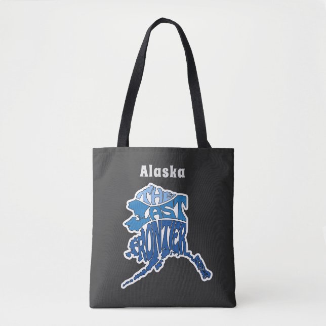 Alaska Nickname Word Art Tote Bag (Front)