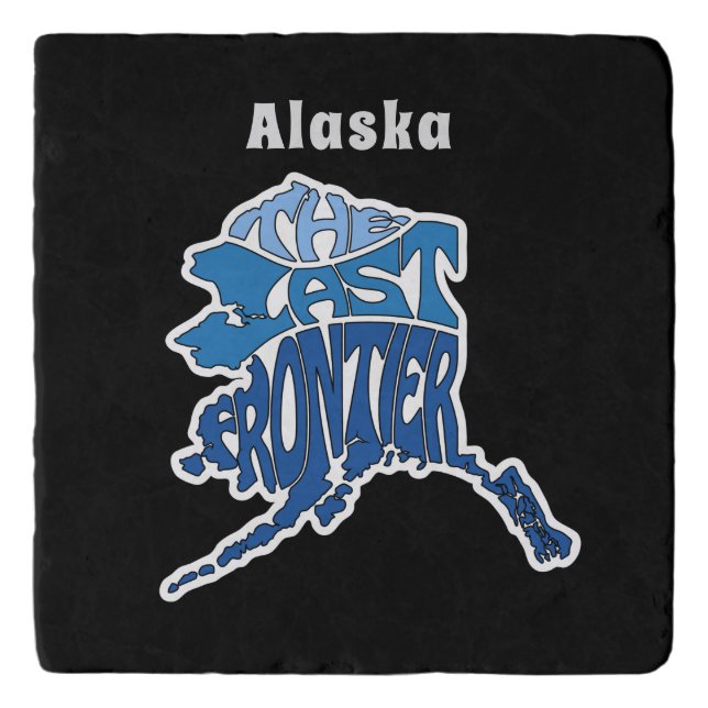 Alaska Nickname Word Art Trivet (Front)