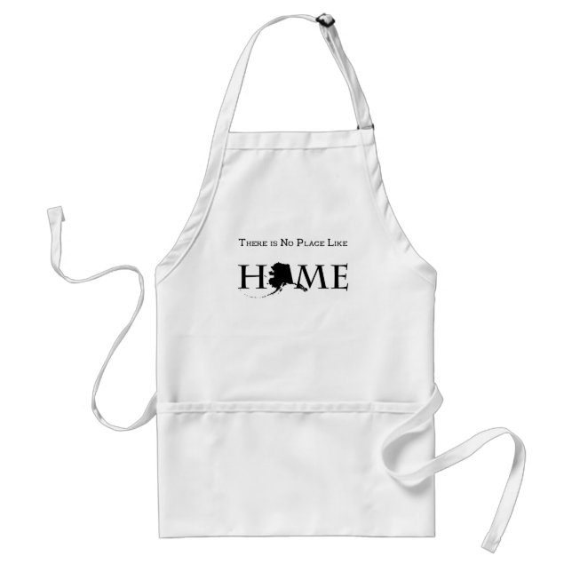Alaska No Place Like Home Adult Apron (Front)