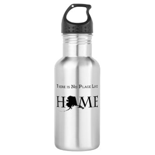 Alaska No Place Like Home Stainless Steel Water Bottle