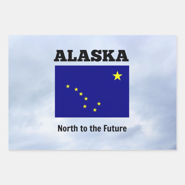 Alaska, North to the Future Wrapping Paper Sheets (Front)
