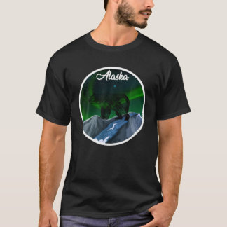 Alaska Northern Lights Bear T-Shirt