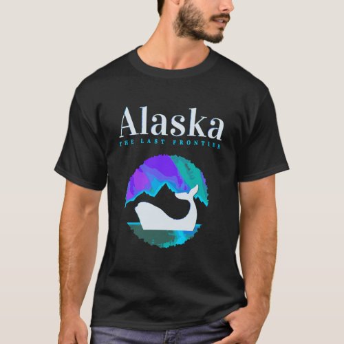 Alaska Northern Lights Orca Whale With Aurora Bore T_Shirt