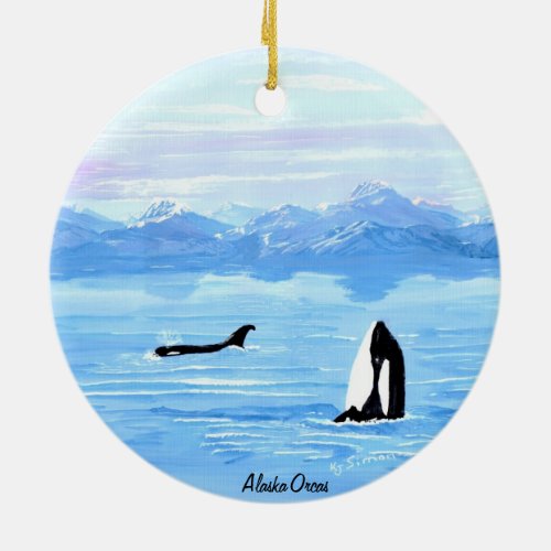 Alaska Orca Ornament