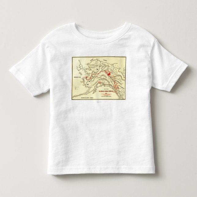 Alaska Panoramic Map Toddler T-shirt (Front)