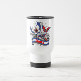 Alaska Patriotism Butterfly Travel Mug