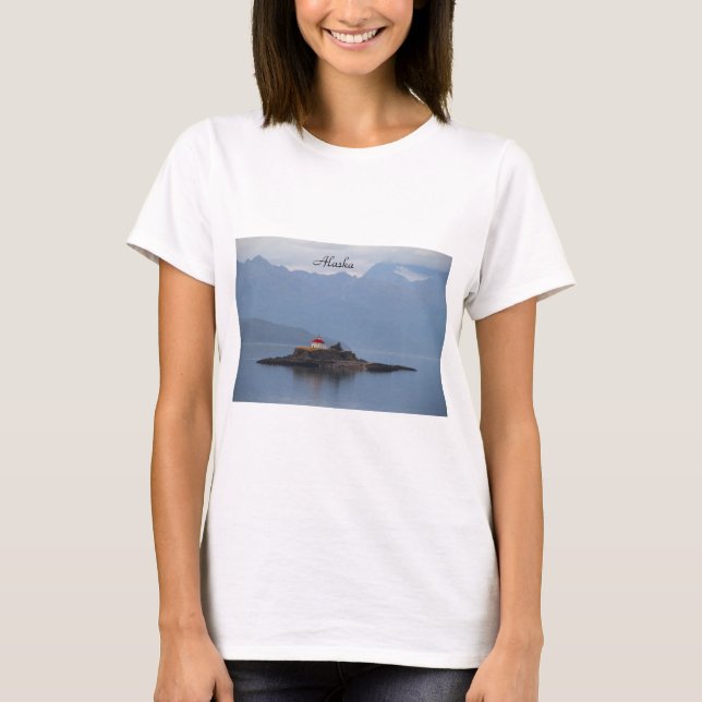 Alaska, photography, lighthouse, T-shirt (Front)