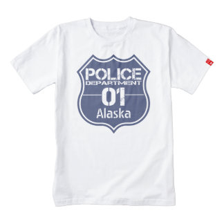 Alaska Police Department Shield 01 Zazzle HEART T-Shirt