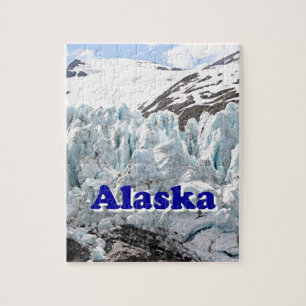 Alaska: Portage Glacier, USA (caption) Jigsaw Puzzle