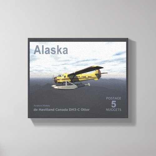 Alaska Postage _ de Havilland DH3_C Otter Canvas Print