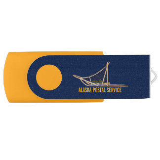 Alaska Postal Service Dog Sled Flash Drive