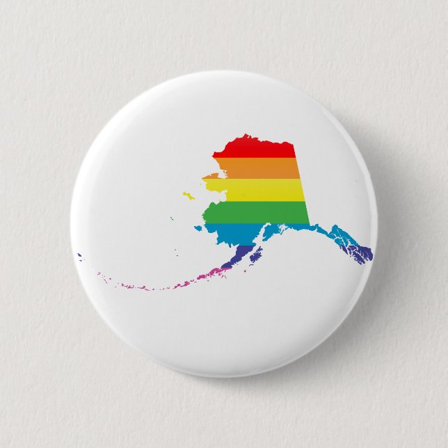 alaska pride. button (Front)