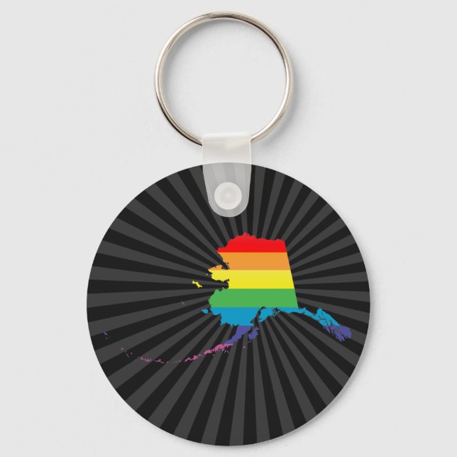 alaska pride. keychain (Front)