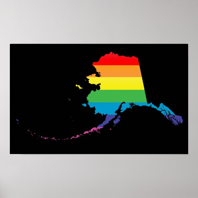 alaska pride. striped. poster (Front)