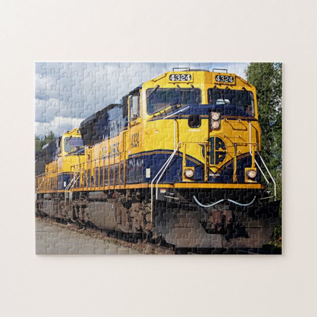 Alaska Railroad engine locomotive Jigsaw Puzzle (Horizontal)