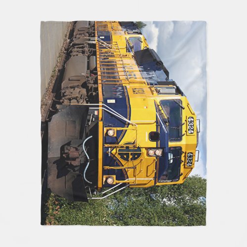 Alaska Railroad locomotive engine Fleece Blanket